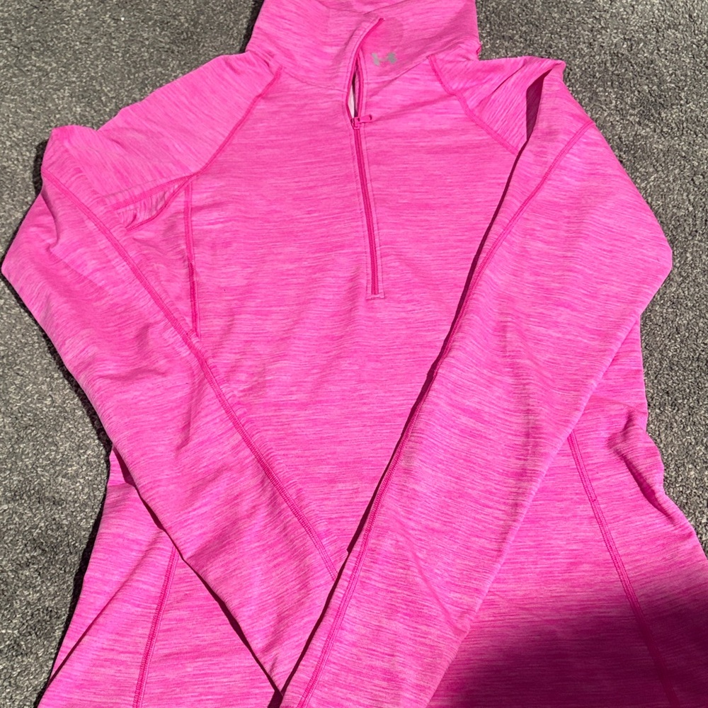 Under Armor Pink Quarter-Zip Pullover